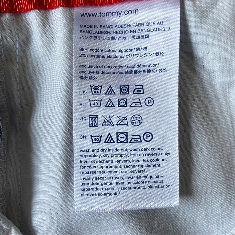 Tommy Hilfiger Pinstripe Chino Short Blue 10 - Picture 7 of 8